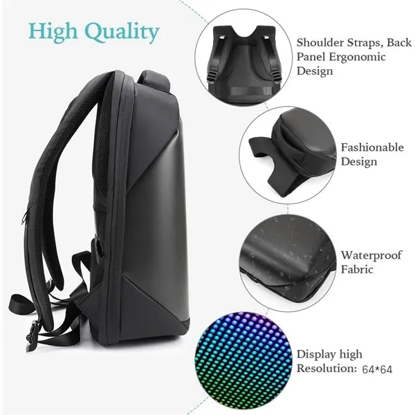 Led Backpack with Programmable Screen