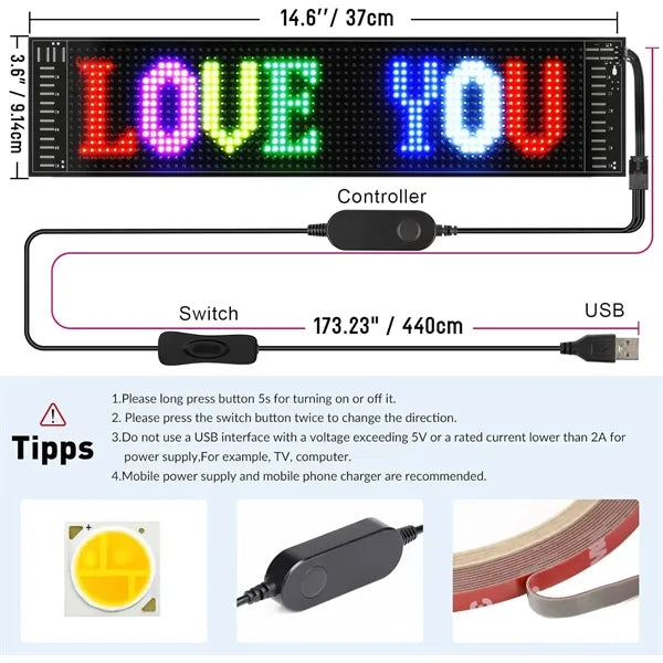 Scrolling Bright Advertising LED Signs