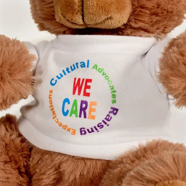Plush Bear w/ Embroidered Paws and T-Shirt