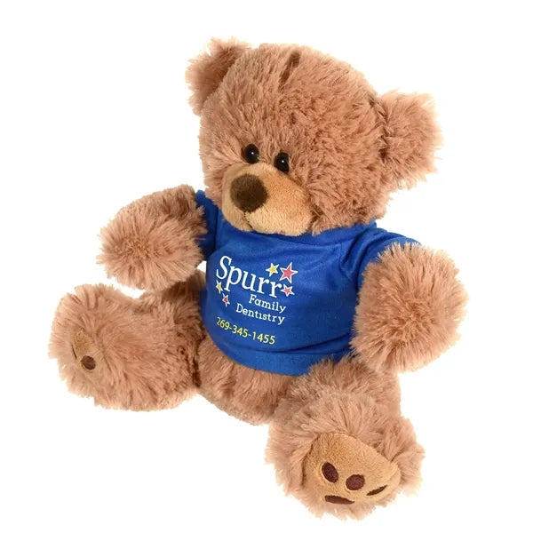 Plush Bear w/ Embroidered Paws and T-Shirt