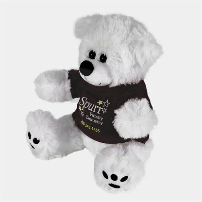 Plush Bear w/ Embroidered Paws and T-Shirt