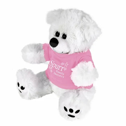 Plush Bear w/ Embroidered Paws and T-Shirt