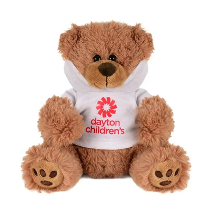 Plush Bear w/ Embroidered Paws and Hoodie