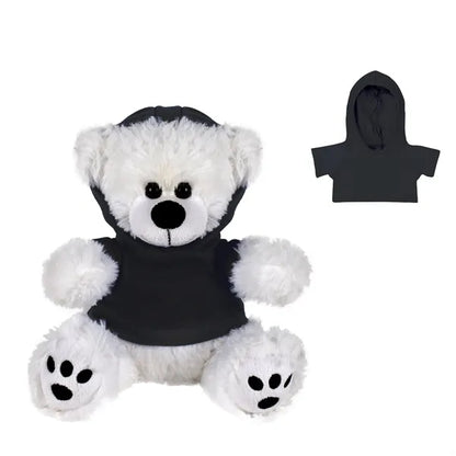Plush Bear w/ Embroidered Paws and Hoodie
