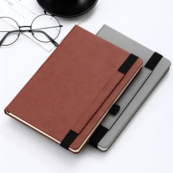 A5 Notebook with Fixed Elastic Strap Pen Slot