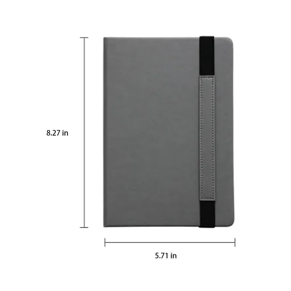 A5 Notebook with Fixed Elastic Strap Pen Slot
