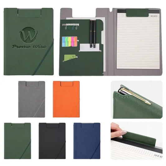 A4 Pad Folio Multi-Slots Magnetic Clip Clipboard