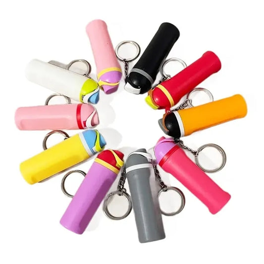 Mini Fruit Bottle Keychain for Bag Accessories