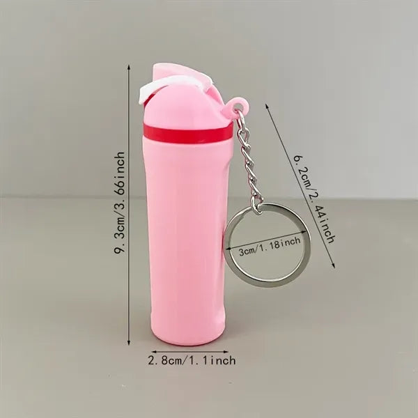 Mini Fruit Bottle Keychain for Bag Accessories