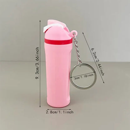 Mini Fruit Bottle Keychain for Bag Accessories