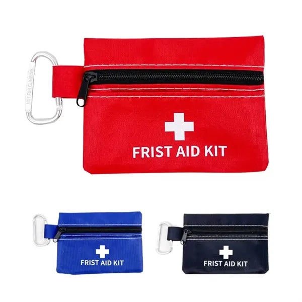Portable Oxford First Aid Pouch with Carabiner