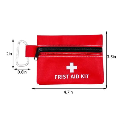 Portable Oxford First Aid Pouch with Carabiner