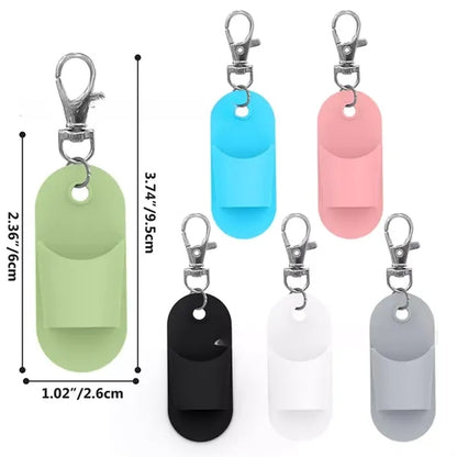 Portable Silicone Pen & Glasses Clip Keychain