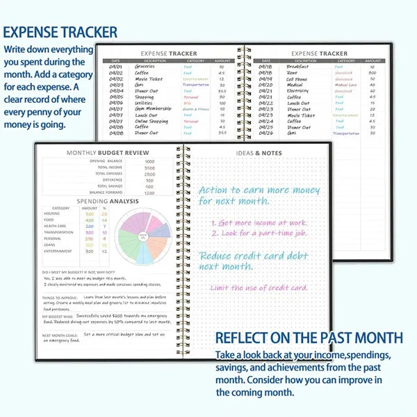Financial Budget Planner Notebook