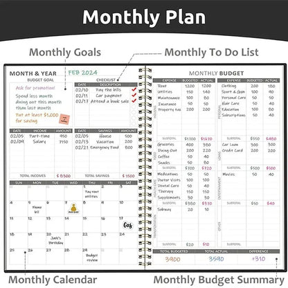Financial Budget Planner Notebook