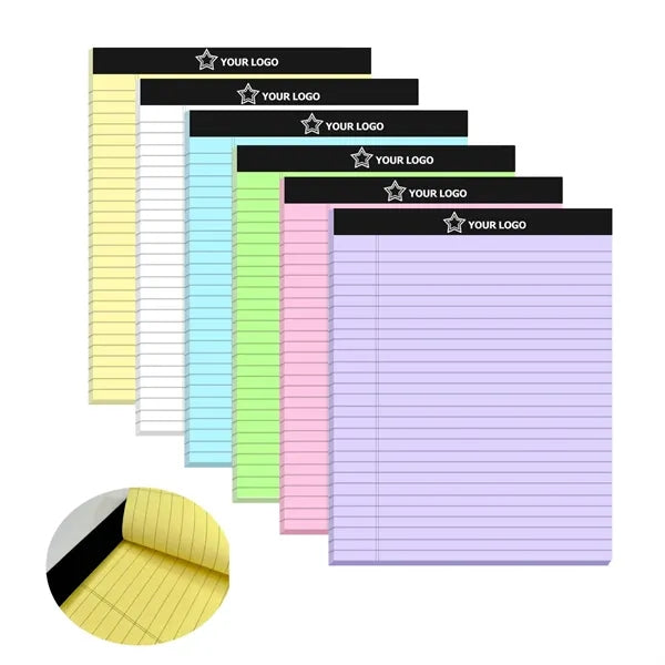 Customizable Multi-Color Tear-Away A4 Lined Note Pad