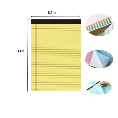 Customizable Multi-Color Tear-Away A4 Lined Note Pad