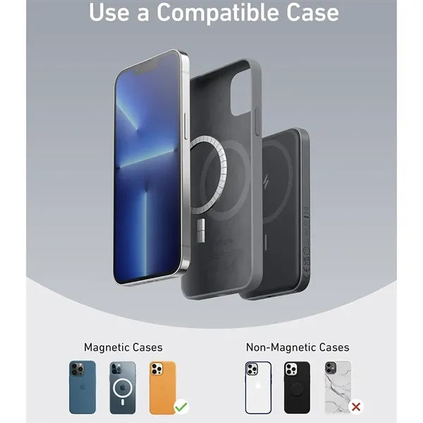 5000mAh Magnetic Wireless Charging Power Bank