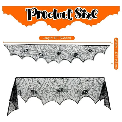 Halloween Fireplace Mantel Scarf