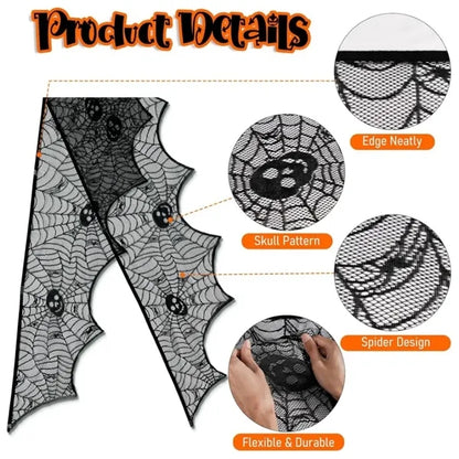 Halloween Fireplace Mantel Scarf