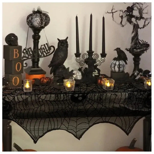 Halloween Fireplace Mantel Scarf