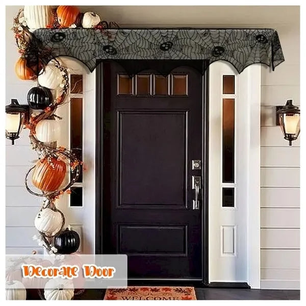 Halloween Fireplace Mantel Scarf
