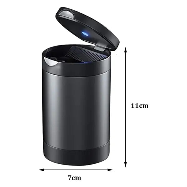 Thicken Aluminum Car Ashtray with Lid Led