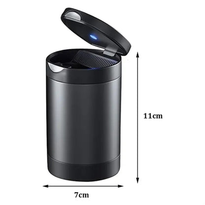 Thicken Aluminum Car Ashtray with Lid Led