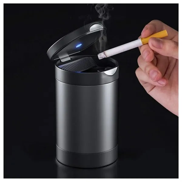 Thicken Aluminum Car Ashtray with Lid Led