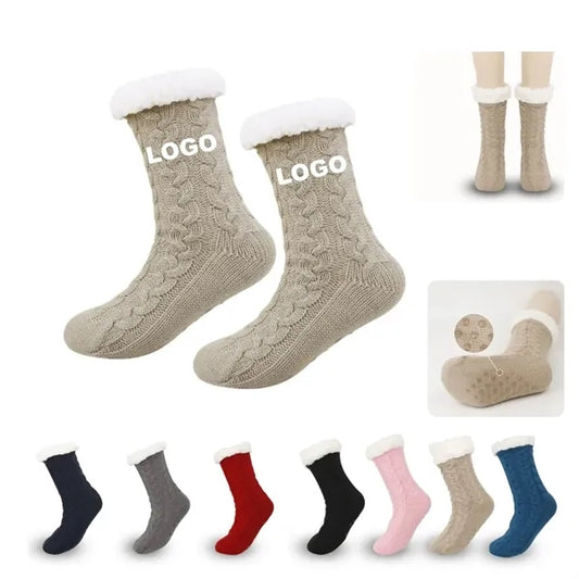 Winter Slipper Socks  with Gripper