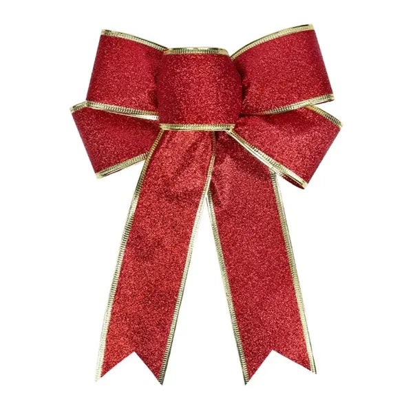 Tree Ornaments Glitter Christmas Bows