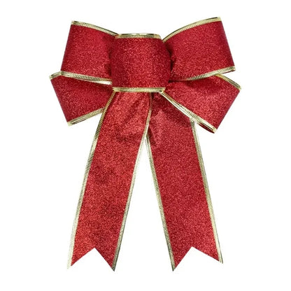 Tree Ornaments Glitter Christmas Bows