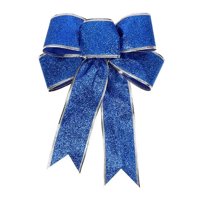 Tree Ornaments Glitter Christmas Bows