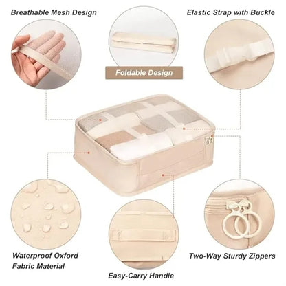 7 Set Travel Packing Cubes for Suitcases