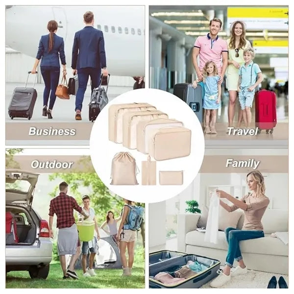 7 Set Travel Packing Cubes for Suitcases