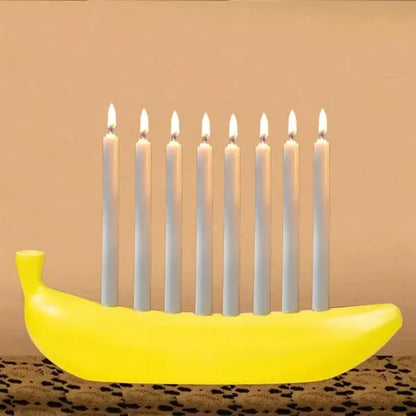 Portable Banana Candle Holder Creative Table Decor