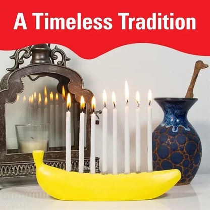 Portable Banana Candle Holder Creative Table Decor