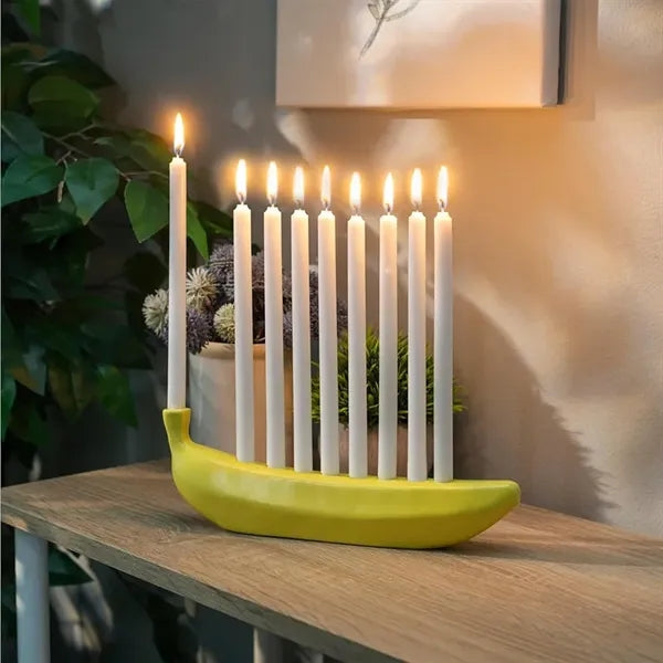 Portable Banana Candle Holder Creative Table Decor
