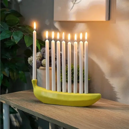 Portable Banana Candle Holder Creative Table Decor