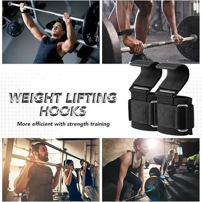 Heavy Duty Weight Lifting Hooks for Pull Ups & Deadlifts
