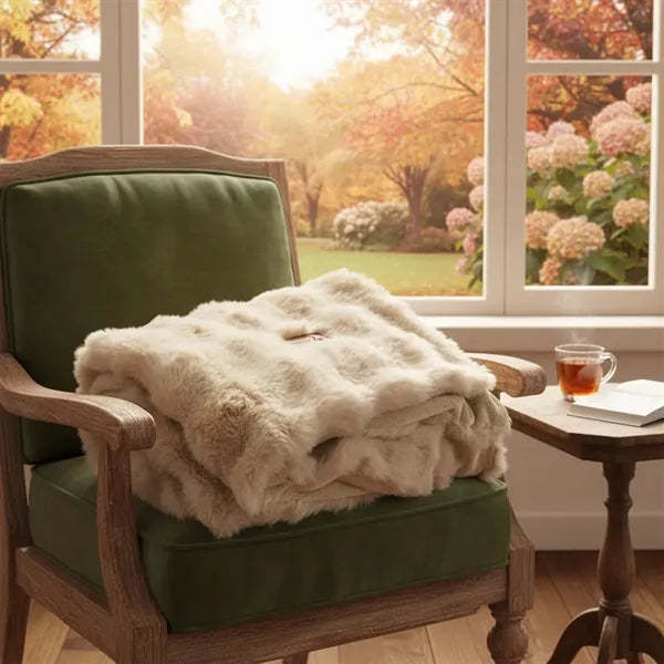 Luxury Bubble Fur Blanket w/ Custom Laser Patch
