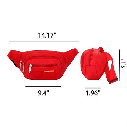 Waterproof Oxford Fanny Pack, Sports Waist Bag for Men Women