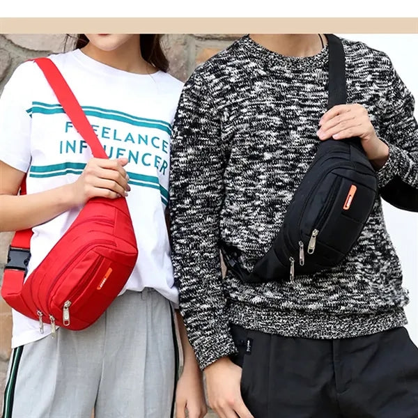 Waterproof Oxford Fanny Pack, Sports Waist Bag for Men Women