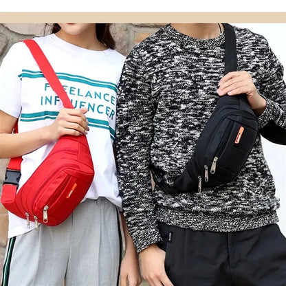 Waterproof Oxford Fanny Pack, Sports Waist Bag for Men Women