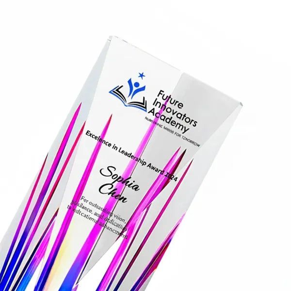 Modern Faceted Crystal Vase Award