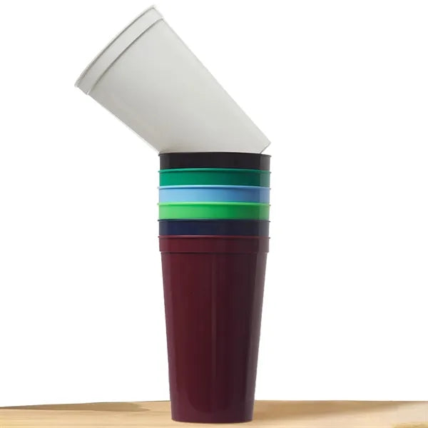 22 oz. Large Plastic Stadium Cup w/ Custom Imprint