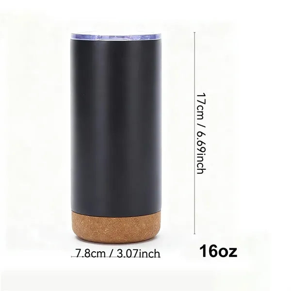 Stainless Steel Office Mug With Cork Base