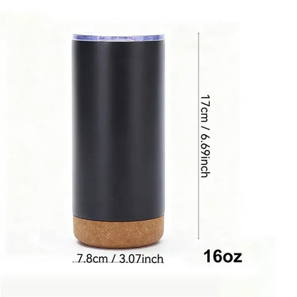 Stainless Steel Office Mug With Cork Base