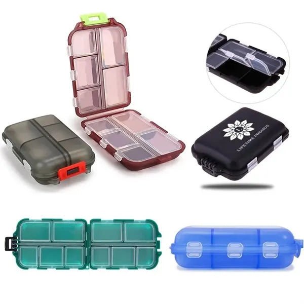 Portable Travel Pill Organizer Box