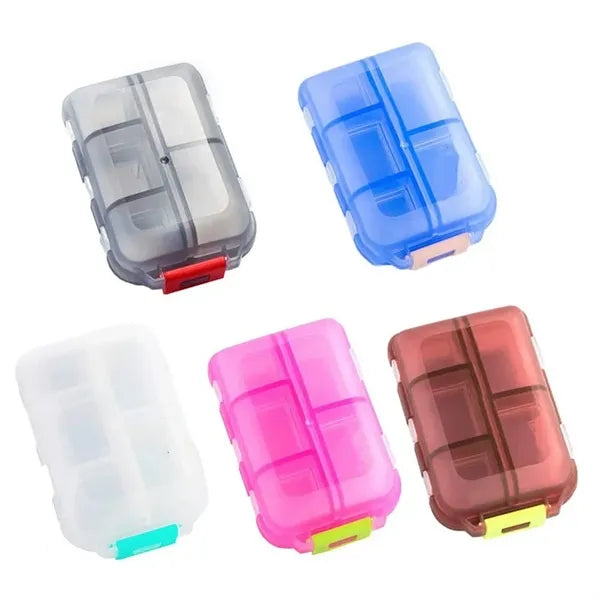 Portable Travel Pill Organizer Box